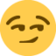 Download Smirking Face emoji, Twitter / X style