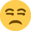 Unamused Face emoji on Discord
