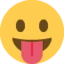 Face with Tongue emoji on Discord