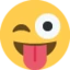 Winking Face with Tongue emoji on Discord