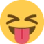 Squinting Face with Tongue emoji on Discord