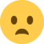 Frowning Face with Open Mouth emoji, Twitter / X design