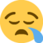 Sleepy Face emoji, Twitter / X design