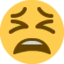 Tired Face emoji on Discord