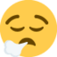 Download Face Exhaling emoji, Twitter / X style