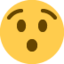 Hushed Face emoji, Twitter / X design