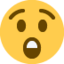 Download Astonished Face emoji, Twitter / X style