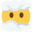 Face In Clouds emoji, Twitter / X design
