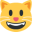 Grinning Cat emoji, Twitter / X design