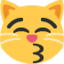 Kissing Cat emoji, Twitter / X design