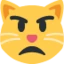 Pouting Cat emoji, Twitter / X design