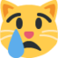 Crying Cat emoji, Twitter / X design