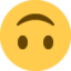 Upside-down Face emoji, Twitter / X design