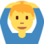 Download Man Gesturing Ok emoji, Twitter / X style