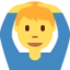 Man Gesturing Ok emoji, Twitter / X design