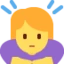 Woman Bowing emoji, Twitter / X design