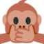 Speak-no-evil Monkey emoji, Twitter / X design