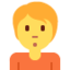 Download Person Pouting emoji, Twitter / X style