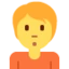Person Pouting emoji, Twitter / X design