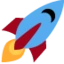Rocket emoji, Twitter / X design