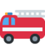 Fire Engine emoji, Twitter / X design