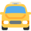 Oncoming Taxi emoji, Twitter / X design