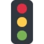 Vertical Traffic Light emoji, Twitter / X design
