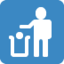 Download Litter In Bin Sign emoji, Twitter / X style