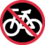 Download No Bicycles emoji, Twitter / X style