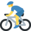 Download Man Biking emoji, Twitter / X style