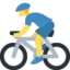 Man Biking emoji, Twitter / X design