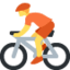 Download Person Biking emoji, Twitter / X style