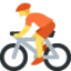 Person Biking emoji, Twitter / X design