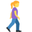 Woman Walking Facing Right emoji