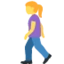 Woman Walking emoji, Twitter / X design