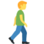 Man Walking Facing Right emoji