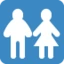 Restroom emoji, Twitter / X design