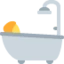 Person Taking Bath emoji, Twitter / X design