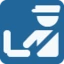 Customs emoji, Twitter / X design