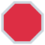 Stop Sign emoji, Twitter / X design