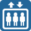 Elevator emoji, Twitter / X design