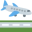 Airplane Arrival emoji, Twitter / X design