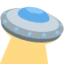 Flying Saucer emoji, Twitter / X design