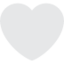 White Heart emoji, Twitter / X design