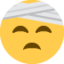 Face with Head-bandage emoji, Twitter / X design