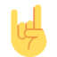 Sign of the Horns emoji, Twitter / X design