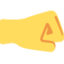 Right-facing Fist emoji, Twitter / X design