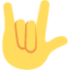 Love-you Gesture emoji, Twitter / X design