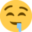 Download Drooling Face emoji, Twitter / X style