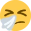 Sneezing Face emoji on Discord